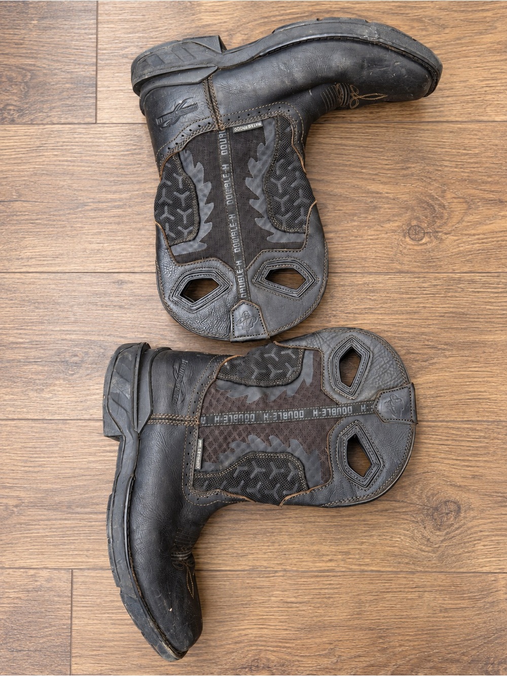 Double H Shadow Boots 10.5 D Black Phantom Rider Waterproof Work